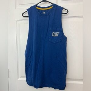 Caterpillar Men's Blue Tank Top Size Large
